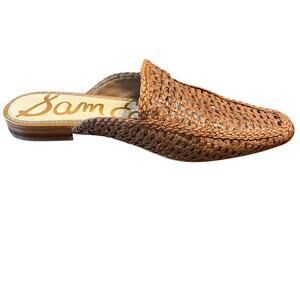 Sam Edelman Brown Woven Mules